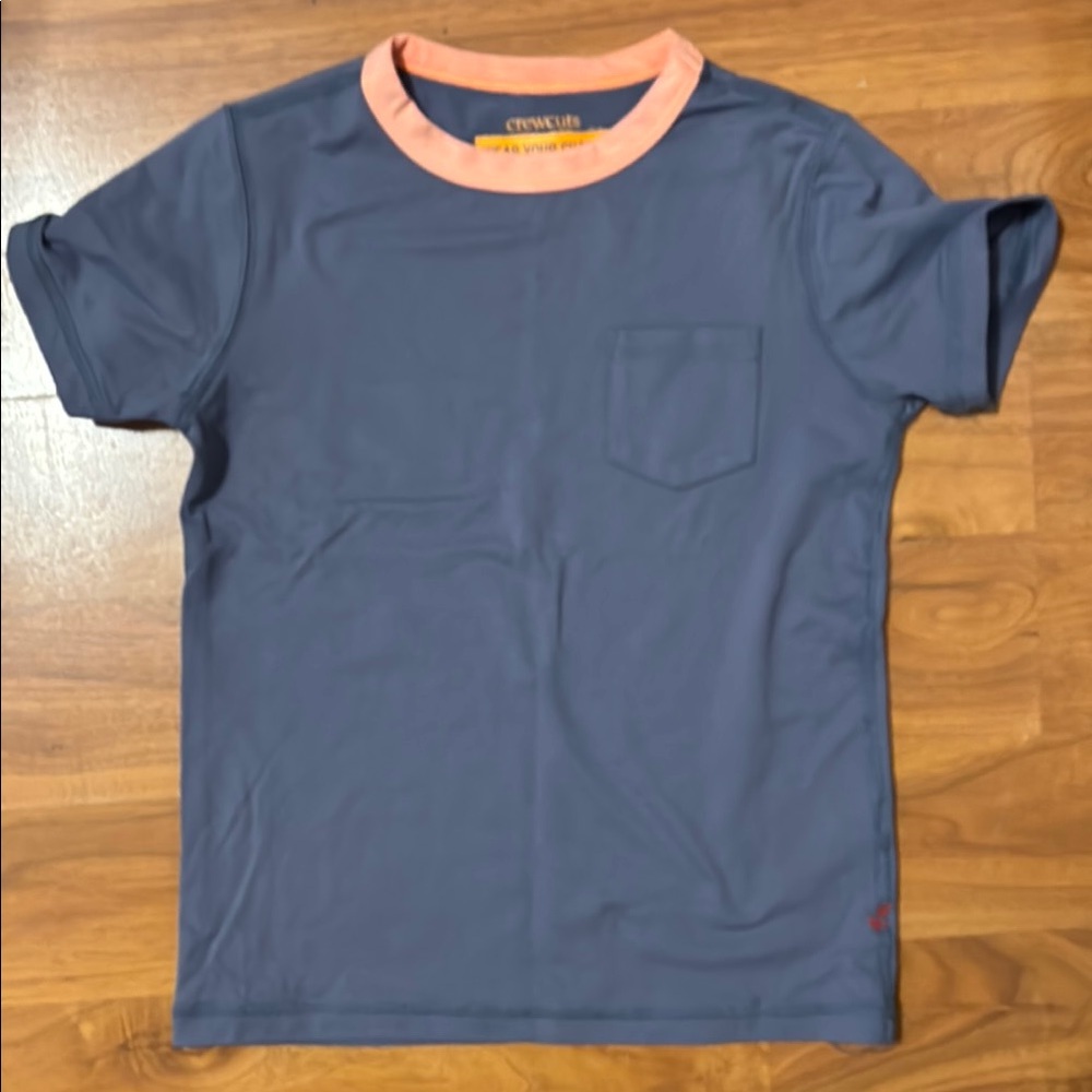 Crewcuts Blue and Pink Rashguard Swim Top